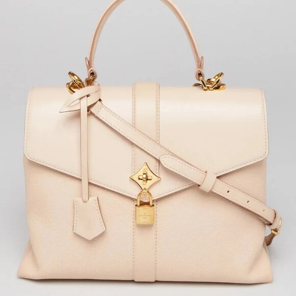 Louis Vuitton Creme Leather Rose Des Vents MM Bag - Picture 1 of 12